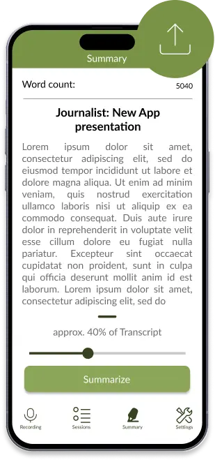 Journalist.Live - Step 3.1: professional summary is ready